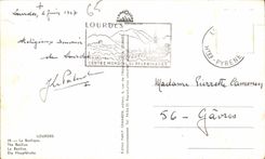 CPA Lourdes the basilica