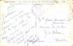 CPA Lourdes the Esplanade and the Castle Fort