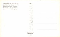 CPA Lourdes the Cave Blessing of the Patients