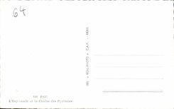 CPA Pau the Esplanade and the Chain of the Pyrenees