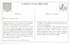 REPRO Pardon de Saint Anne La commune de Sainte anne d'Auray Folklore Costume