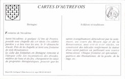 REPRO Picturesque Brittany Fountain Saint Nicolas close Pontivy