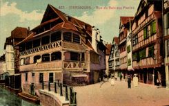 CPA Strassburg Street of the Bath To the Plants