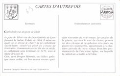 REPRO Lyon Bridge Tilsitt Cathedral Saint Jean and Coteau of Fourviere