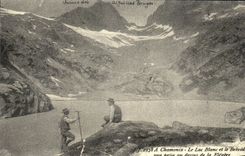 REPRO A Chamonix Le Lac Blanc et le Belved Vue Prise au dessus de la Elegere