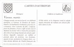 REPRO Vannes Maries de Saint Patern Folklore Costume Mariage