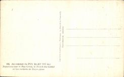 CPSM At the Top of Puy Mary Panorama on Puy Griou the Lead of the Cantal and rocks of Peyre Arse