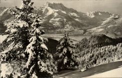 CPA Leysin the valle of the Rhone and Teeth of the South