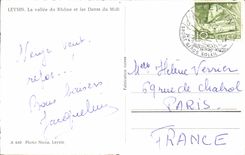 CPA Leysin La valle du Rhone et les Dents du Midi