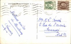 CPA Castle of Maintenon Seen from of Allee the Root