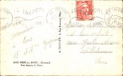 CPA Seas les Bains Seen Since Train station