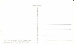 CPA Rennes the Faculty of Science and the Bridge Saint Georges