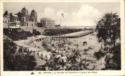 CPA Royan Conche De Foncilion Through los arboles