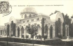 REPRO Marseille exposition Coloniale Palais De Madagascar