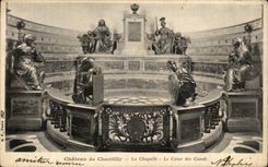 CPA Castle of Chantilly the Vault the Heart of the Cop