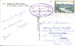 CPA Massif Of the Mount Blanc Montenvers the Sea Freezes