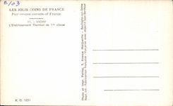 CPA Joulis Corners Of France Vichy Hydropathic establishment