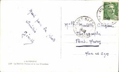 CPA Auvergne the Tooth of the Marsh and the Lake Chambon