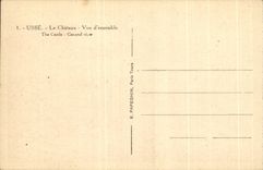 CPA Usse Le Chateau Vue D'ensemble 