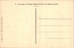 CPA the bell-tower of the abbey church of St Pierre de Solesmes