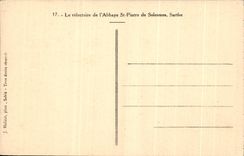 CPA the refectory of the abbey of St Pierre de Solesmes