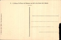 CPA CPA the abbey of St Pierre de Solesmes