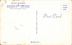 Beautiful CPSM The bank account number Sirloin Room Meade Motel Restoring Harrisonburg