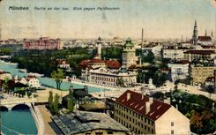 CPA Munchen Left year DER lsar Blick gegen Haidhausen