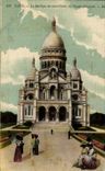 CPA Paris the Basilica of the Sacring Ceaur principal Frontage Montmartre