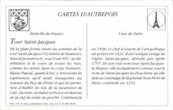 REPRO Paris Street of Rivoli the Tower St Jacques