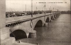 CPA Bordeaux the Bridge on the Garonne