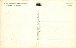 Playa de CPA Touquet Paris la presa el reloj