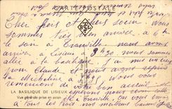 CPA the Basilica De Lisieux View taken in the plane