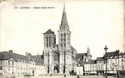 CPA Lisieux Church Saint Pierre