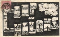 CPA Souvenir camp of Militaria Trawl-nets