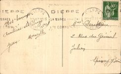 CPA Dieppe el embarcadero por el tiempo pesado