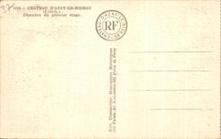 Castillo D Azay de CPA el cuarto de la cortina de la primera fase