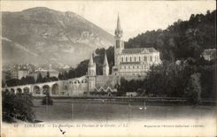 CPA Lourdes the Basilica Swimming pools and the Cave