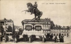 CPA Rouen Statue of Napoleon 1st