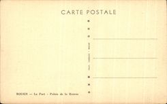 CPA Rouen the Port Palate of the Stock Exchange Boats