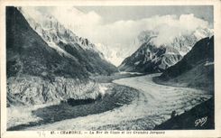 CPA Chamonix Sea of Ice and Large Jorasses