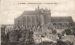 CPA Mans the Cathedral St Julien the Rosette Century