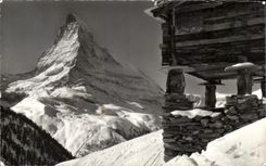 CPSM Zermatt Findeln mit Manerhorn