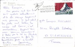 CPSM Zermatt Findeln mit Manerhorn