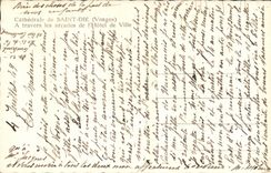 CPA Cathedral Of Saint Die Through the Arcades Of the Town hall