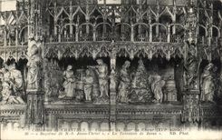 CPA Cathedral Of Chartres Fragment Of the Turn Chorus Baptism of NS Jesus Christ