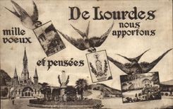 CPA Of Lourdes we bring Hirondelles