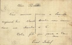 CPA Of Lourdes we bring Hirondelles