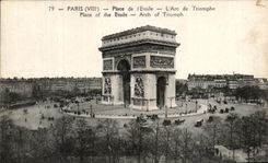 CPA Paris Place de I'Etoile L'Arc de Triomphe 