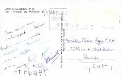 CPA Amelie les Bains Falls of Mondony